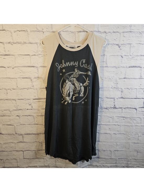 Free People Tops - Daydreamer x Free People Johnny Cash Tank Top Shirt Size L Large